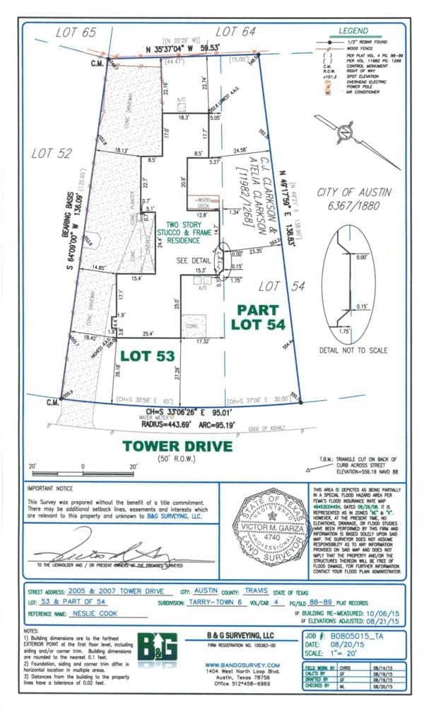 2005 Tower Dr | Property Survey